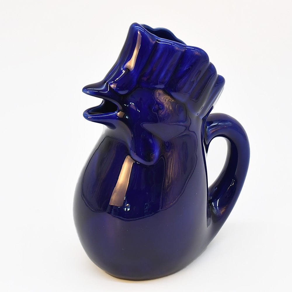 Carafe bleue en céramique en forme de coq Carafe en céramique en forme de coq - Bleue