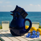 Carafe bleue en céramique en forme de coq Carafe en céramique en forme de coq - Bleue