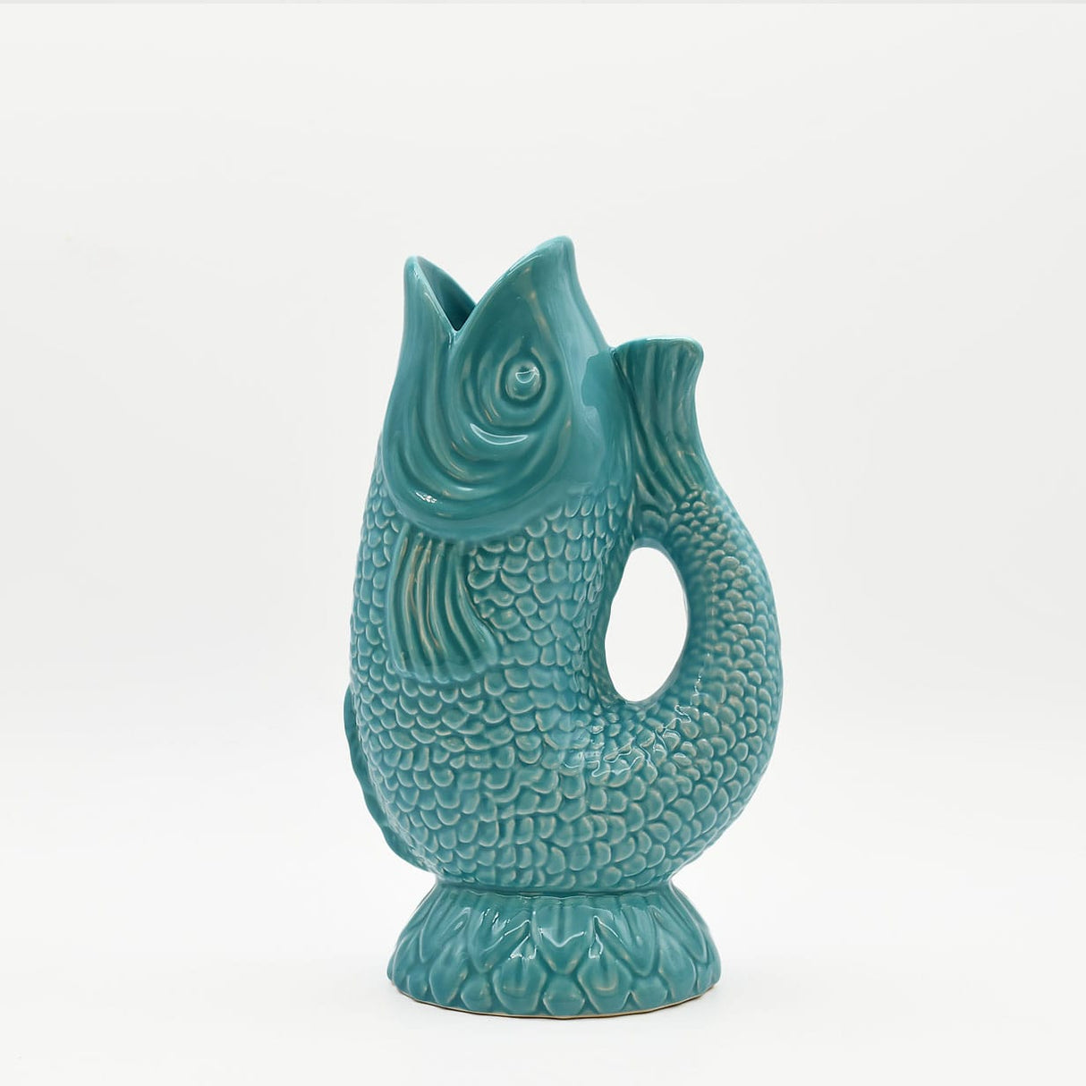 Carafe en céramique bleue en forme de poisson Carafe en céramique en forme de Poisson - Turquoise
