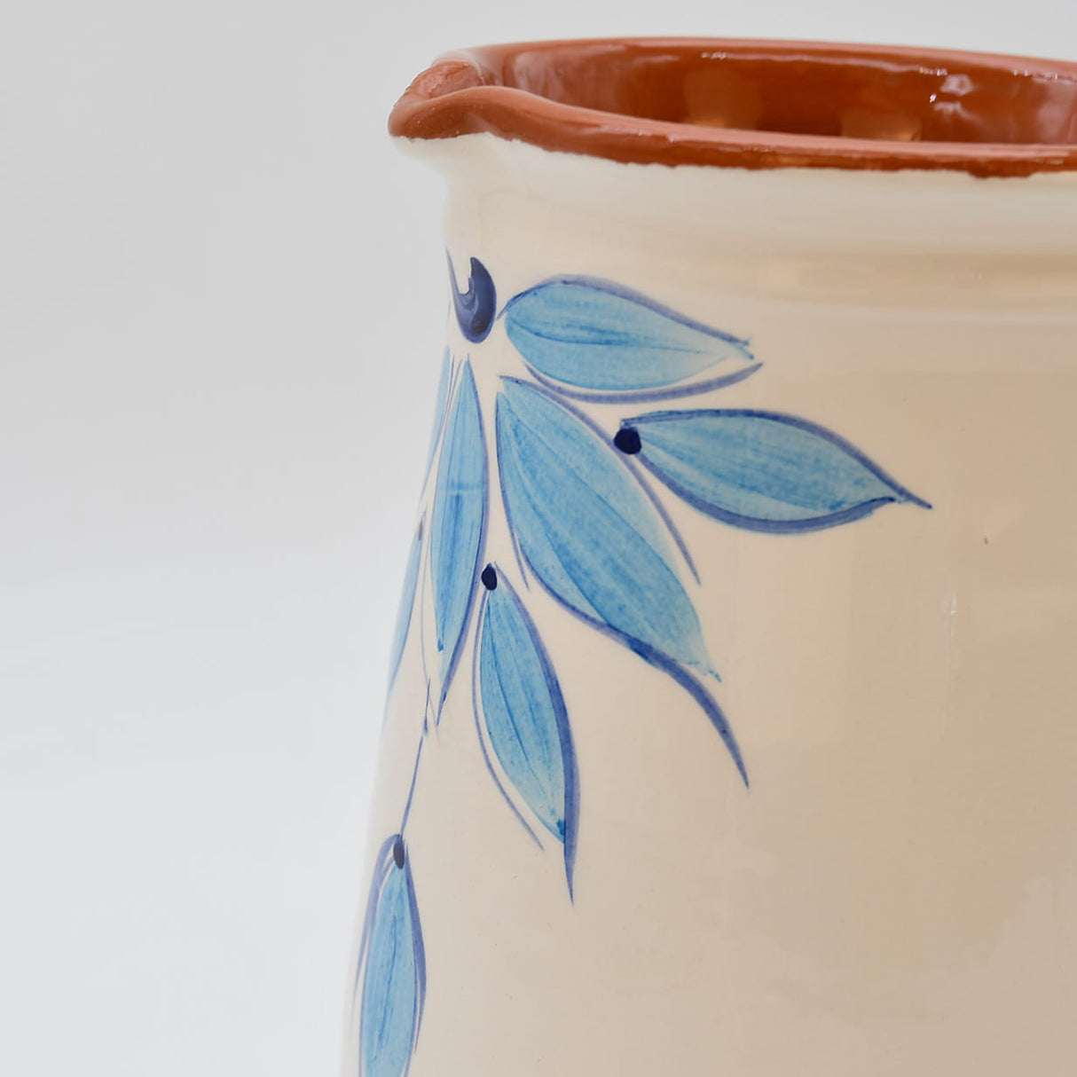 Carafe en terre cuite rouge Carafe en terre cuite - Bleue