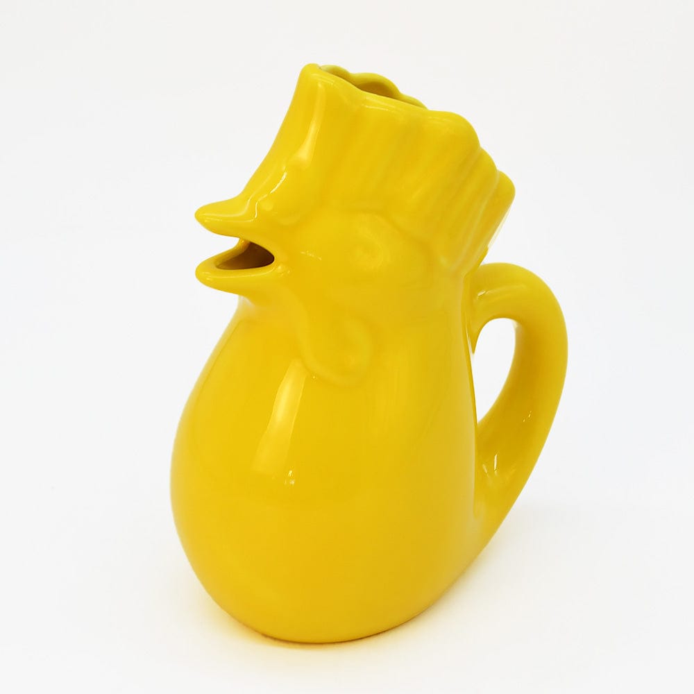 Carafe jaune en céramique en forme de coq Carafe en céramique en forme de coq - Jaune