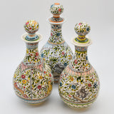 Carafe multicolore en céramique de Coimbra peinte à la main Carafe en céramique de Coimbra