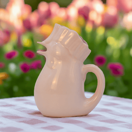 Carafe rose en céramique en forme de coq Carafe en céramique en forme de coq - Rose