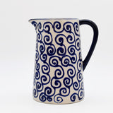 Carafe Tourbillon bleue en céramique artisanale Carafe “Redemoinho” - Bleu