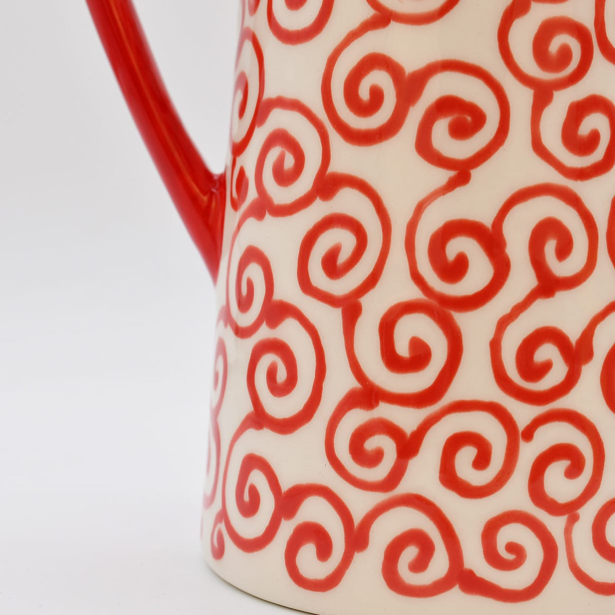 Carafe Tourbillon rouge en céramique artisanale Carafe “Redemoinho” - Rouge