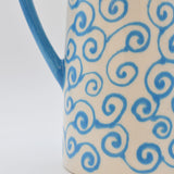 Carafe Tourbillon turquoise en céramique artisanale Carafe “Redemoinho” - Turquoise