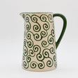 Carafe Tourbillon verte en céramique artisanale Carafe “Redemoinho” - Vert