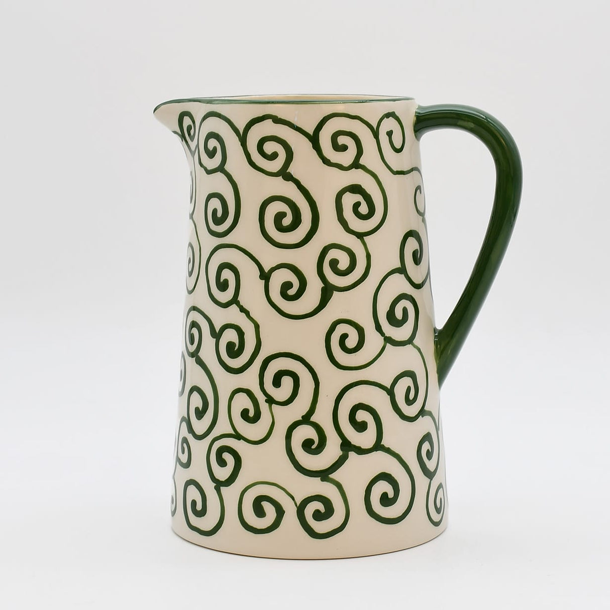Carafe Tourbillon verte en céramique artisanale Carafe “Redemoinho” - Vert