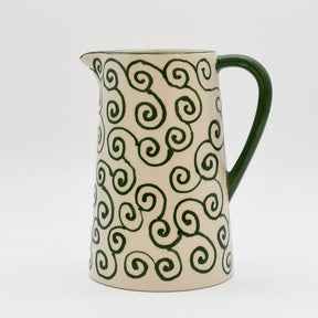 Carafe Tourbillon verte en céramique artisanale Carafe “Redemoinho” - Vert