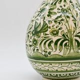 Carafe verte en céramique de Coimbra peinte à la main Carafe en céramique de Coimbra