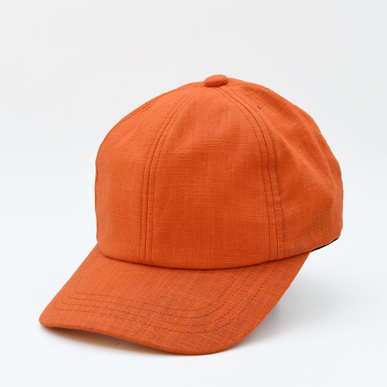 Handcrafted Portuguese Linen Orange Cap | Lightweight & Timeless