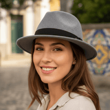 Chapeau en feutre Fedora - Gris Chapeau en feutre Fedora - Gris