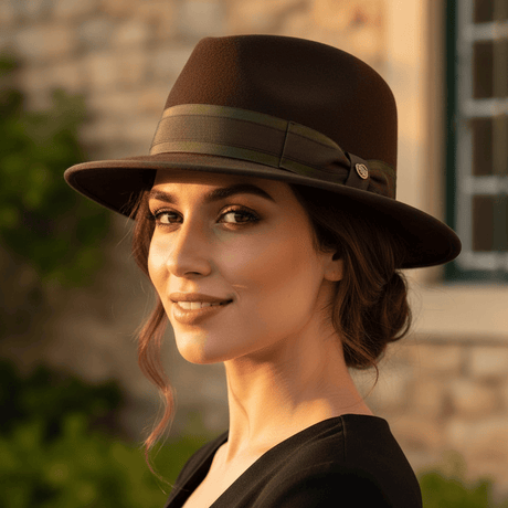Chapeau en feutre Fedora - Marron Chapeau en feutre Fedora - Marron