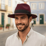 Chapeau en feutre Panama - Bordeaux Chapeau en feutre Panama - Bordeaux