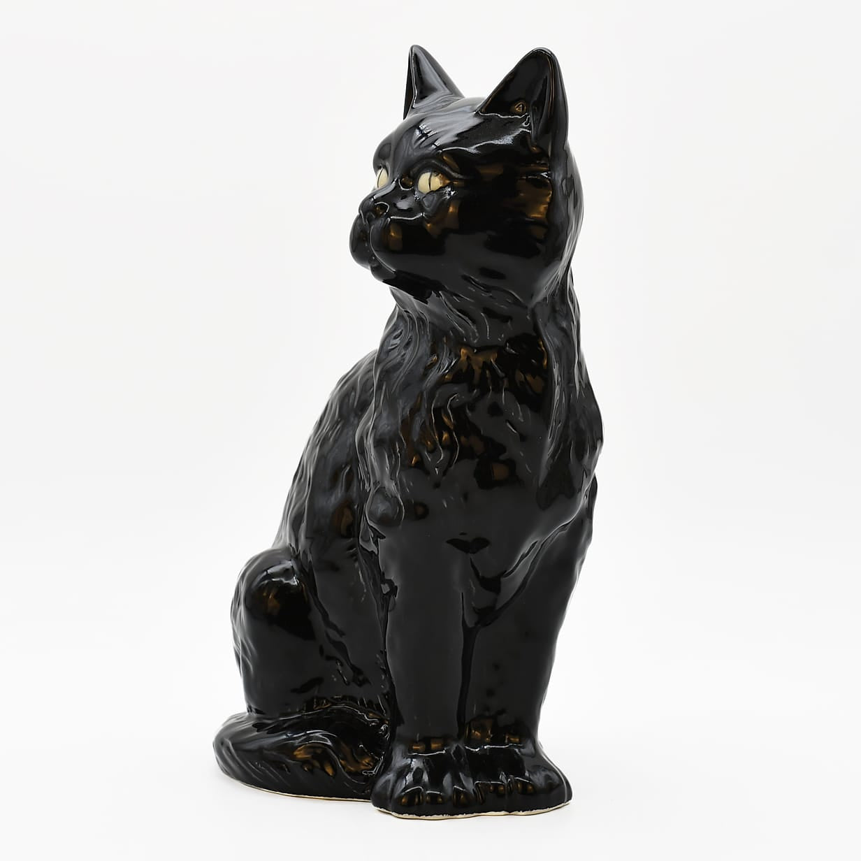 Black Ceramic Cat from Caldas da Rainha | Luisa Paixão – Luisa Paixao
