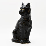 Chat en céramique noire 27 cm | Caldas da Rainha Portugal Chat en céramique - 27cm