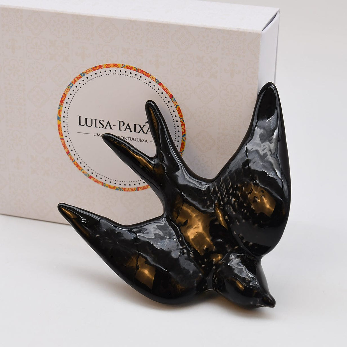 Coffret cadeau hirondelle en céramique noire Coffret hirondelle - Noir