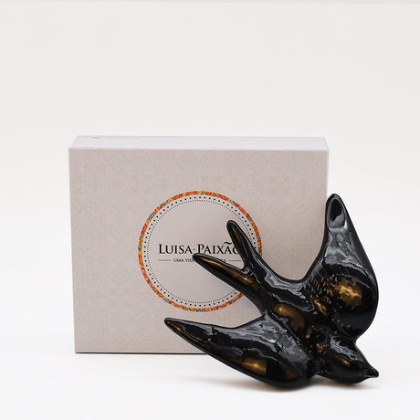Coffret cadeau hirondelle en céramique noire Coffret hirondelle - Noir