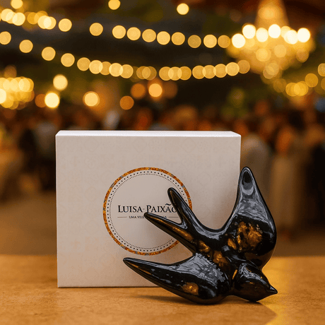 Coffret cadeau hirondelle en céramique noire Coffret hirondelle - Noir