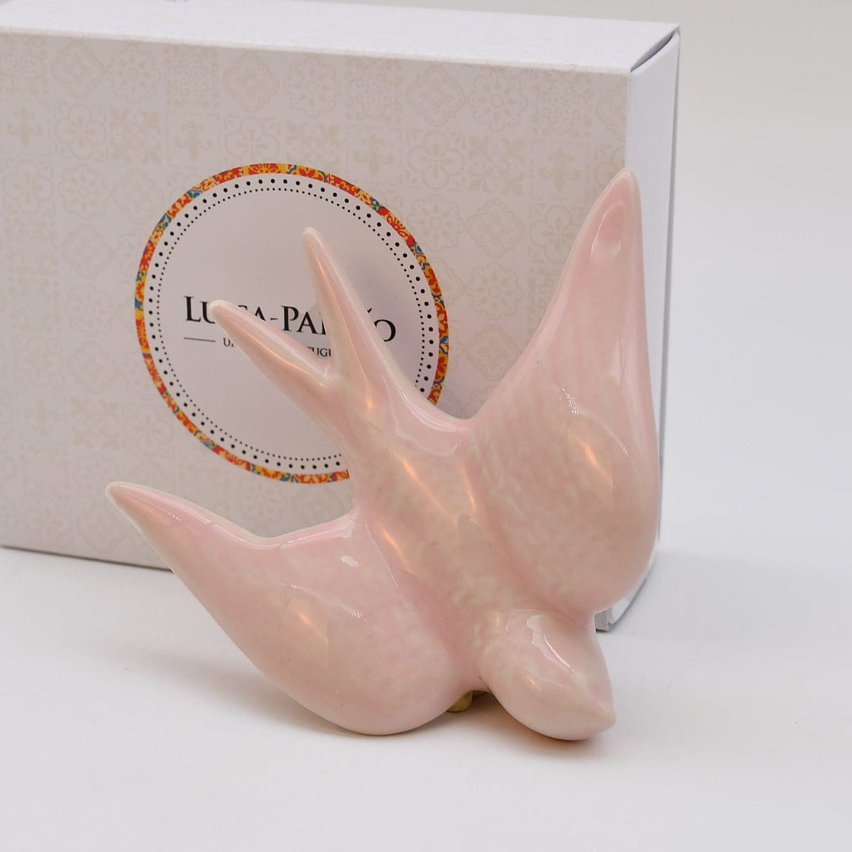 Coffret cadeau hirondelle en céramique rose Coffret hirondelle - Rose