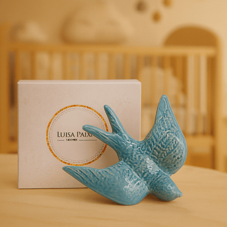 Coffret cadeau hirondelle en céramique turquoise Coffret hirondelle - Turquoise