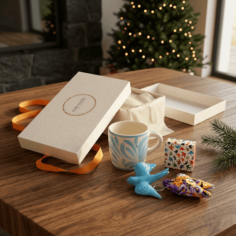 Coffret cadeau portugais – Hirondelle & céramique artisanale | Luisa Paixão Coffret cadeau "Andorinha"