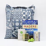 Coffret cadeau portugais I L'île de Madeire Coffret cadeau "Madeira" Français / En Tote bag "Azulejos"