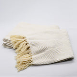 Coffret cadeau portugais plaid blanc & hirondelle en céramique Sac cadeau I Plaid à chevrons blanc et hirondelle assortie