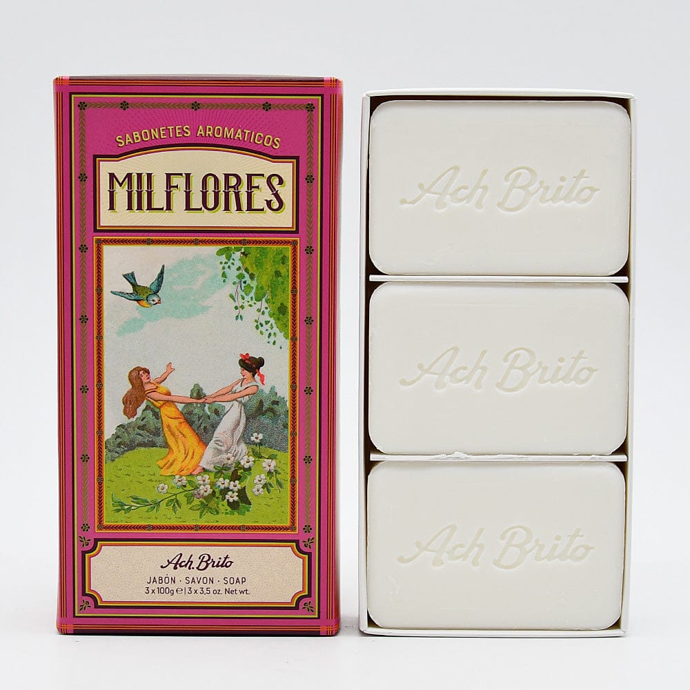 Coffret de 4 savons portugais aux groseilles Coffret de 3 savons "Milflores"