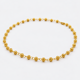 Collier doré à perles traditionnelles de Viana I Luisa Paixao Conta de Viana I Collier de perles en argent doré