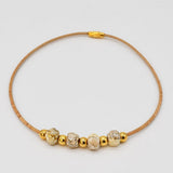 Collier en liège et 4 perles grises élégant et artisanal Collier en liège et perle