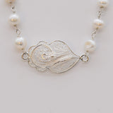 Collier Perles & Coração de Viana en Filigrane argent – Bijou Portugais d’Exception Coração de Viana I Collier de perles et Coração de Viana