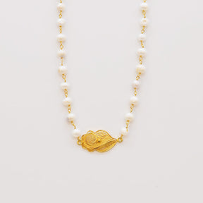 Collier Perles & Coração de Viana en Filigrane doré – Bijou Portugais d’Exception Coração de Viana I Collier de perles et Coração de Viana