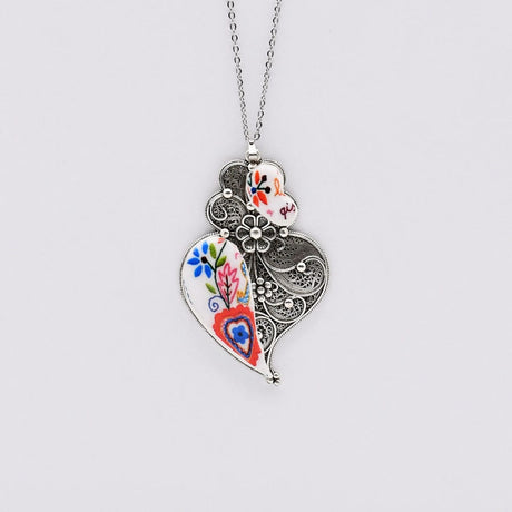 Collier portugais Coeur de Viana I Bijoux fantaisie portugais Collier "Namorados"