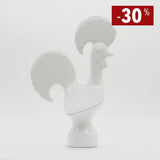 Coq de Barcelos en céramique I Produit artisanal du Portugal Coq portugais en céramique - Blanc