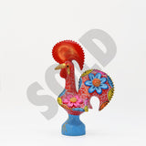 Coq du Portugal rouge en terre cuite Prazeres Cota Coq de Barcelos 30cm rouge - Prazeres Côta