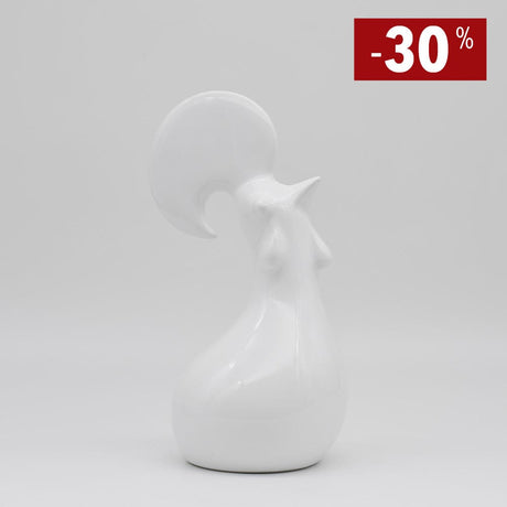 Coq en céramique blanc I Produit artisanal du Portugal Coq en céramique - Blanc