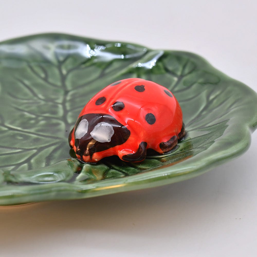 Coupe à apéritif avec coccinelle I Vaisselle portugaise Petite assiette en céramique "Joaninha" - 14cm