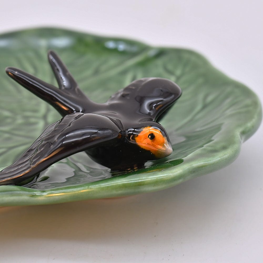 Coupe à apéritif avec hirondelle I Vaisselle portugaise Petite assiette en céramique "Andorinha"