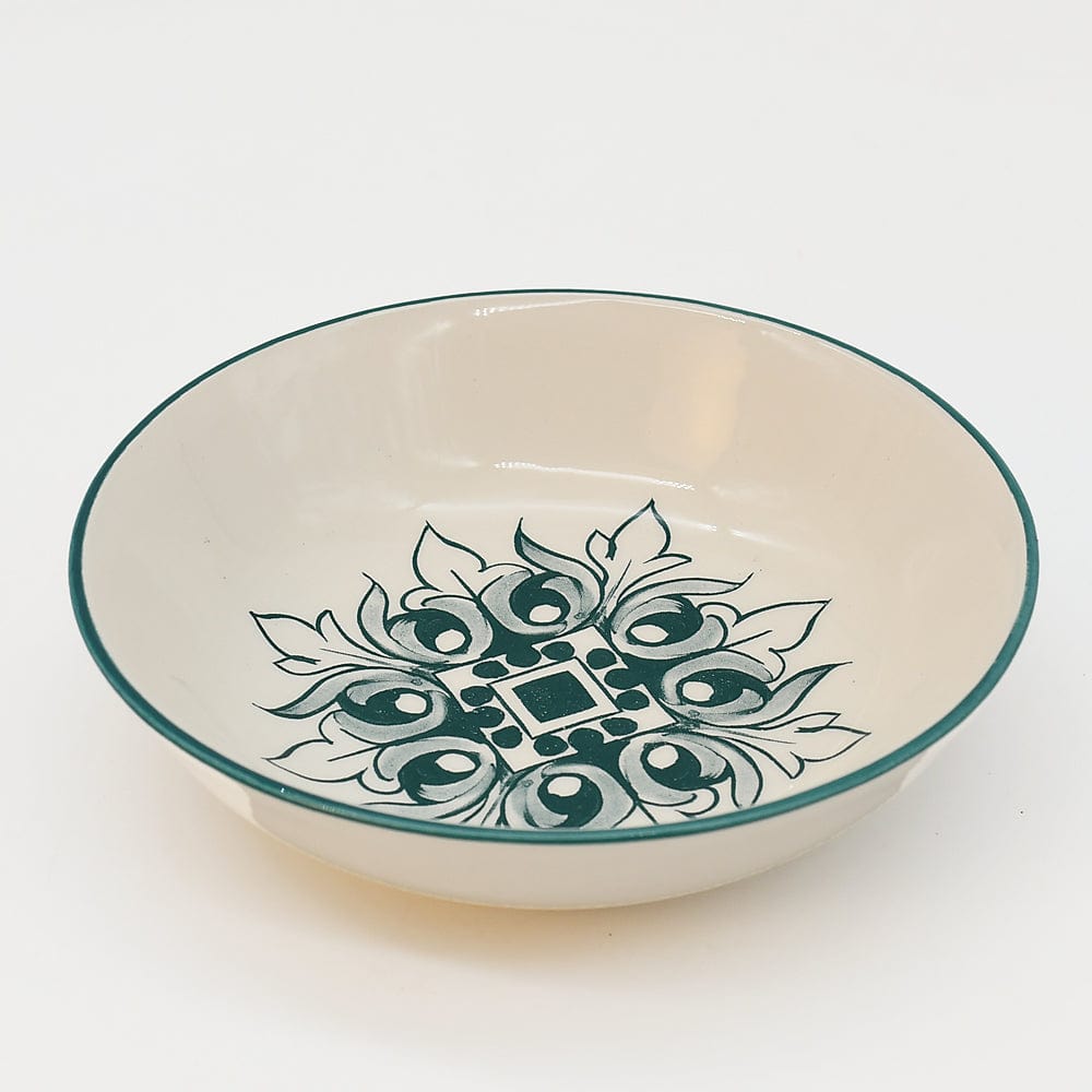 Coupe en céramique aux motifs azulejos verts Coupe en céramique "Brasão" 13cm - Verte