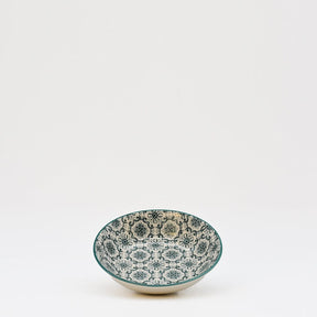 Coupe en céramique aux motifs azulejos verts et blancs Coupe en céramique "Padrão" 13cm - Vert