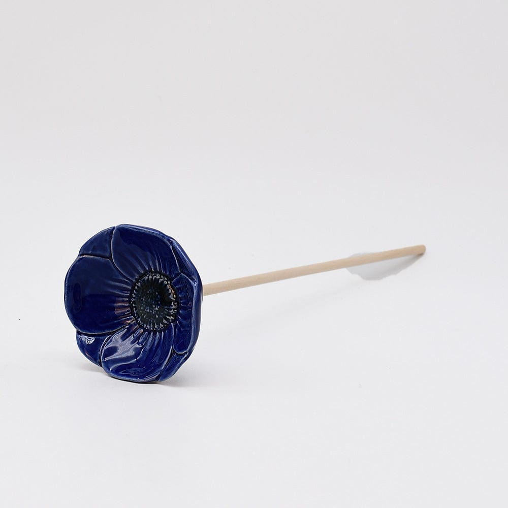 Coupe en céramique en forme de coquillage Coquelicots en céramique Bleu