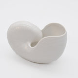 Coupe en céramique en forme de coquillage Coquillage en céramique 17cm - Blanc