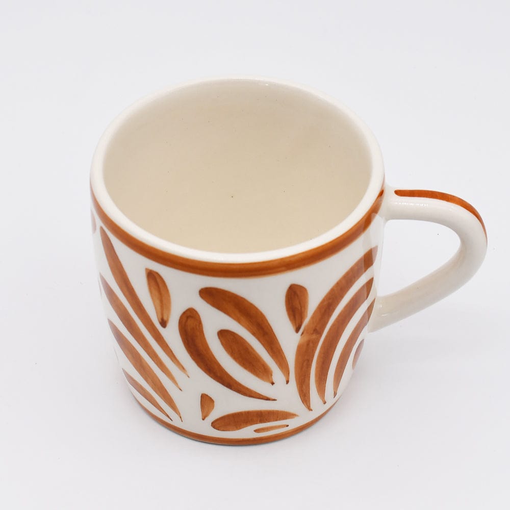 Coupe en céramique rouge en forme d'hippocampe Grand mug en céramique "Andorinha" - Terracotta