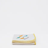 Doudou jaune en coton aux motifs sardines portugaises Doudou en coton "Sardinhas" - Jaune