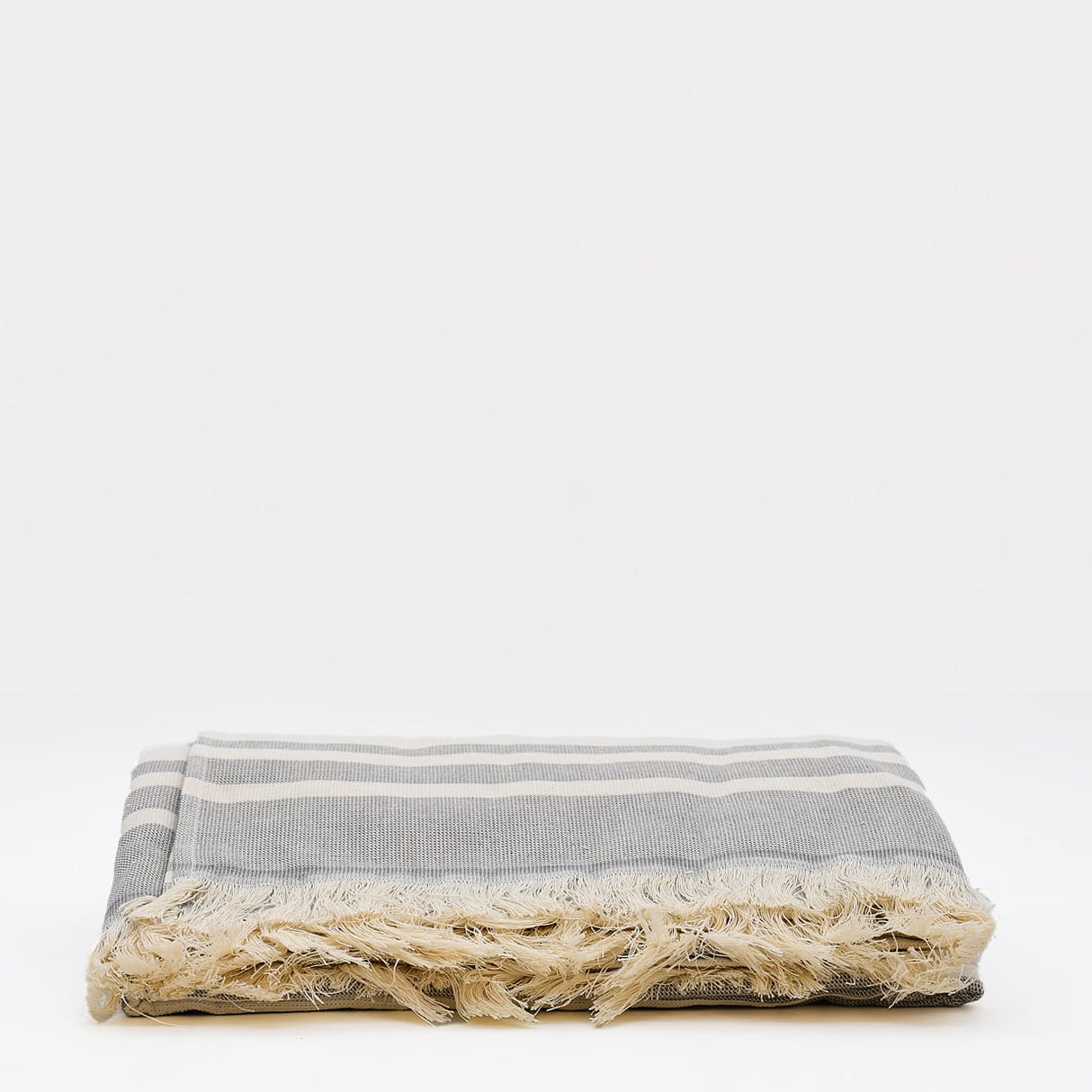 Drap de plage portugais gris 100% coton | Léger & séchage rapide Drap de plage portugais en coton - Gris