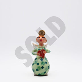 Figurine d'ange portugaise en terre cuite Anjo 25cm - Prazeres Côta