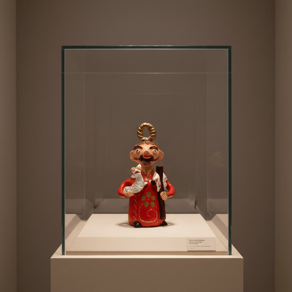 Figurine de Saint Jean en terre cuite 20cm São João 20cm - Prazeres Côta