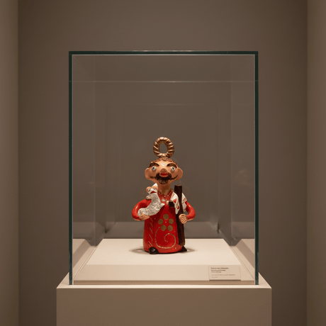 Figurine de Saint Jean en terre cuite 20cm São João 20cm - Prazeres Côta