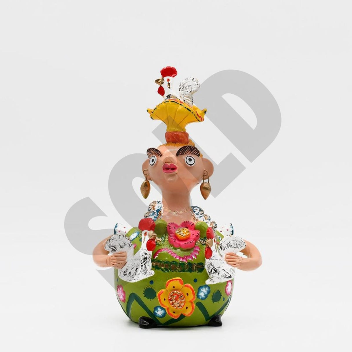 Figurine en terre cuite I Art naïf du Portugal Boneca Barriguda 30cm - Prazeres Côta